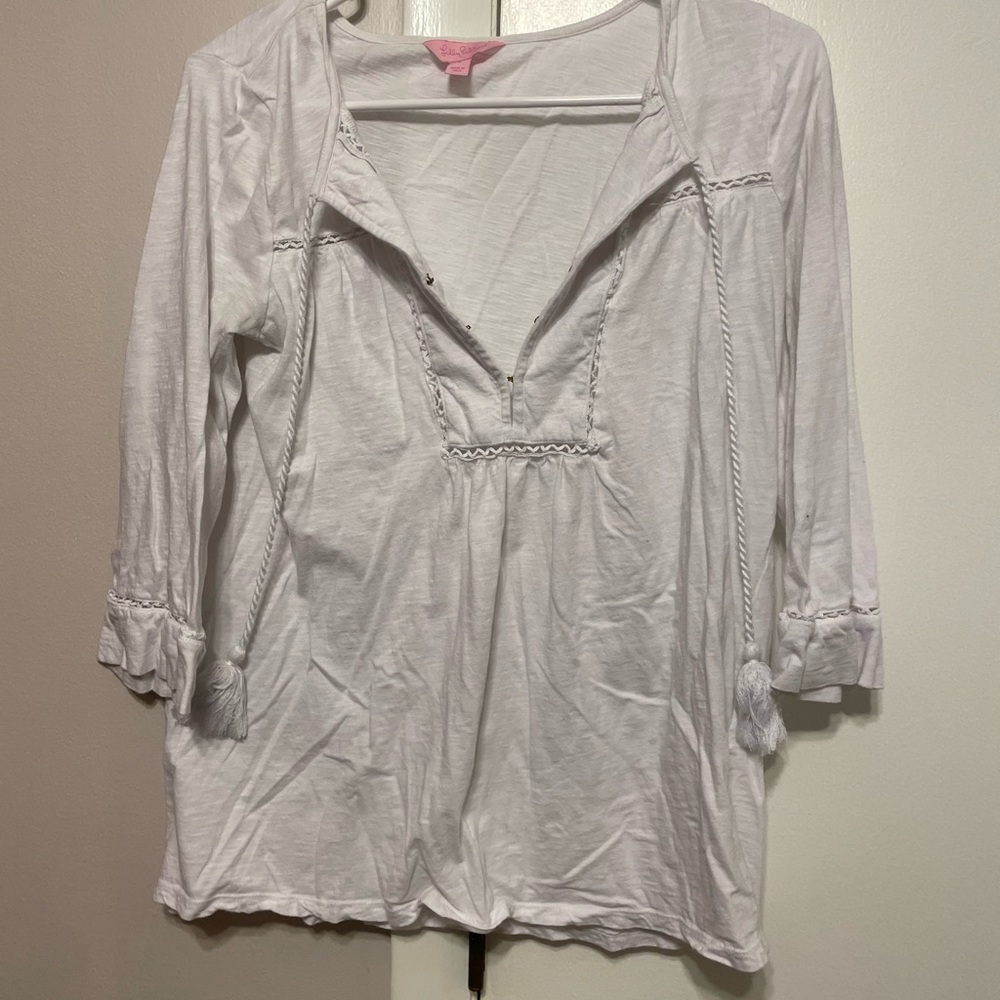 Lilly Pulitzer White Shirt